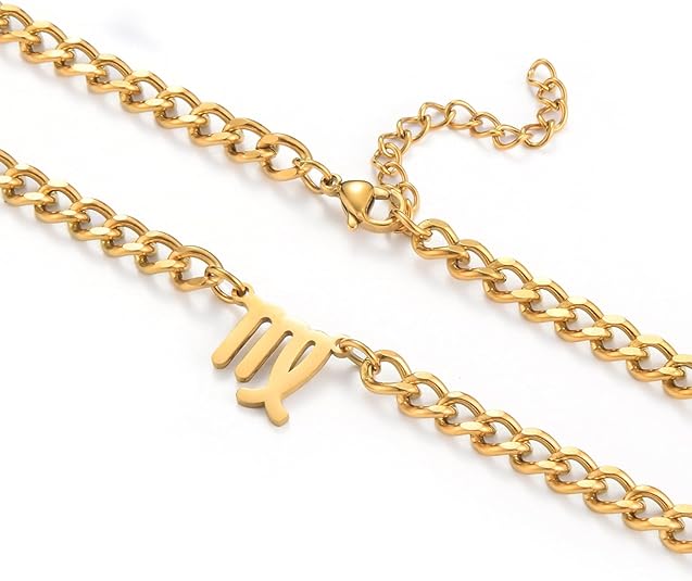 GHIUYUI - Virgo Necklace for men