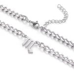 Zodiac Sign Pendant Necklaces for Women Men Stainless Steel Leo Constellation Horoscope Astrology Jewelry, 6.5mm Diamond Cut Cuban Link Curb Chain 18+2 inches - Scorpio Accessories for men