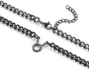 Zodiac Sign Pendant Necklaces for Women Men Stainless Steel Leo Constellation Horoscope Astrology Jewelry, 6.5mm Diamond Cut Cuban Link Curb Chain 18+2 inches - Taurus Products for men