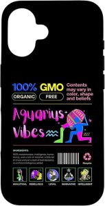 iPhone 16 Zodiac sign Aquarius Case - Aquarius Phone Case for men