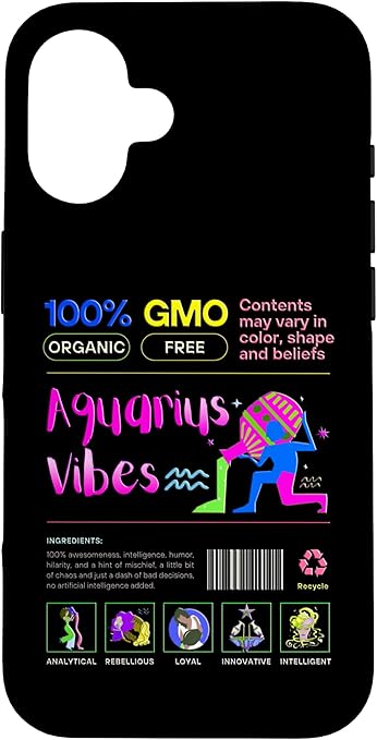 iPhone 16 Zodiac sign Aquarius Case - Aquarius Phone Case for men