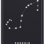 YAGLIS Scorpio Wall Art,scorpio Zodiac Print,astrology Gifts,scorpio Art,zodiac Wall Art,zodiac Print Poster for Room Aesthetics Canvas Wall Art Poster And Print 12x18inch(30x45cm) - Scorpio Canvas for men