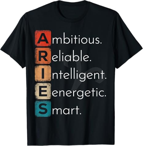 Aries Zodiac Sign Men Women Kids Aries March April Birthday T-Shirt - Aries T-Shirt for men