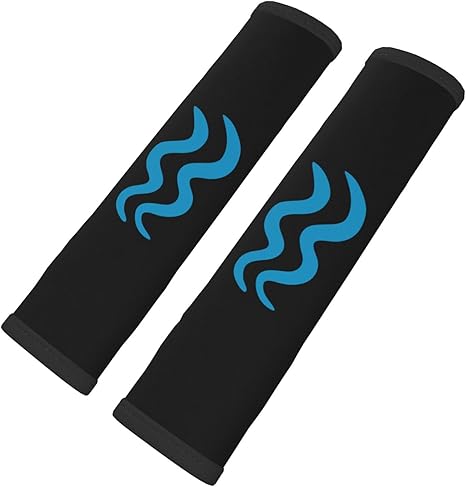 Aquarius Symbols of The Zodiac Car Seat Belt Cover Pad for for A More Comfortable Driving Car Interior Accessories Seat Belt Cover Pad 2 PCS Shoulder Strap Covers - Aquarius Car Seat Cover for men