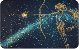 Floor Mats for Home Sagittarius of The Zodiac Signs,Easy Clean Entryway Doormat,Housewarming Gift,Charming Decorations for Astrology Lovers,Indoor Living Room,Office Decor 20x32 inch - Sagittarius Home Decor for men