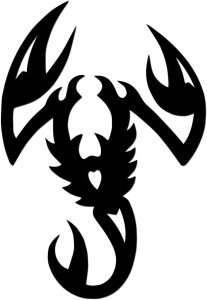 Scorpion Scorpio Horoscope Zodiac Tribal Tattoo Animal Wildlife Vinyl Sticker Decal for Car Truck Motorcycle Windows Bumper Laptop Home Wall Decor - Many Colors & Sizes - Scorpio Sticker for men