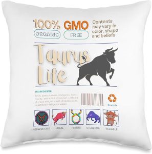 Zodiac sign Taurus Throw Pillow - Taurus Pillow for men