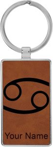 LaserGram - Cancer Keychain for men