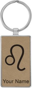 LaserGram - Leo Keychain for men