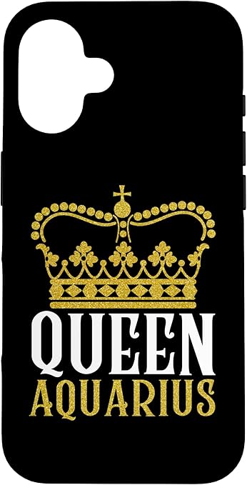 iPhone 16 Queen Aquarius Zodiac Sign Horoscope Astrology Cool Birthday Case - Aquarius Phone Case for men