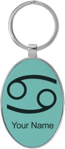 LaserGram - Cancer Keychain for men