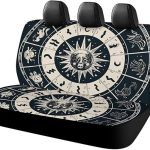 Astrological Sign Car Seat Cover Car Seat Protectors Car Rear Seat Cover Non-Slip Seat Protection Cars for Jeep Van SUV Pickup Trucks - Aquarius Car Seat Cover for men