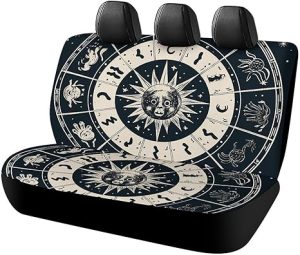 Astrological Sign Car Seat Cover Car Seat Protectors Car Rear Seat Cover Non-Slip Seat Protection Cars for Jeep Van SUV Pickup Trucks - Aquarius Car Seat Cover for men