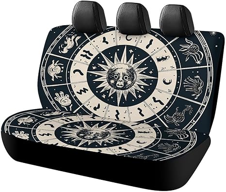 Astrological Sign Car Seat Cover Car Seat Protectors Car Rear Seat Cover Non-Slip Seat Protection Cars for Jeep Van SUV Pickup Trucks - Aquarius Car Seat Cover for men