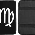 Zodiac Sign Virgo Car Armrest Box Cushion, Universal Car Armrest Seat Box Cover Protective Cover 12.6 x 7.5inch - Aquarius Car Seat Cover for men