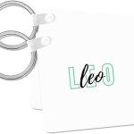 3dRose - Leo Keychain for men