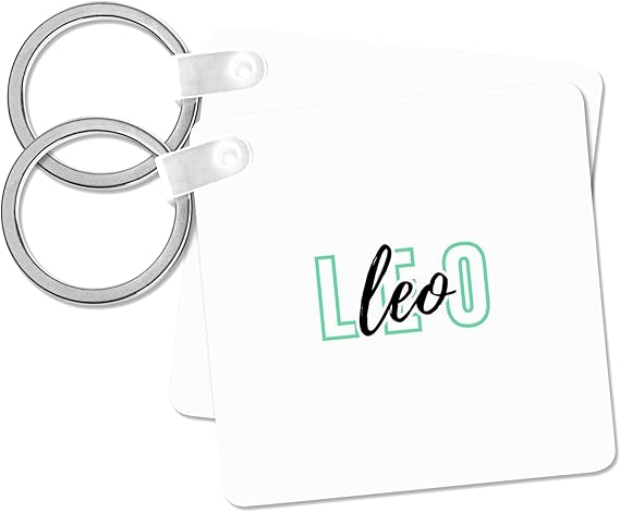 3dRose - Leo Keychain for men