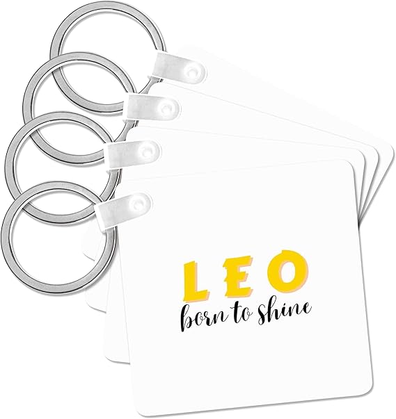 3dRose - Leo Keychain for men