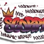 Scorpio Stickers - Zodiac Sign Stickers - Astrological Stickers - Horoscope Stickers - 2 Pack - 5" On Longest Side - Made in USA - PLDFS5003 - Scorpio Sticker for men