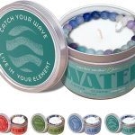 Zodiac Water Pisces Cancer Scorpio Gifts for Women, 45 Hour Burn, Zodiac Astrology Gifts Meditation Candle Healing with Crystals, Spiritual Manifestation Crystal Candle Healing Stones Bracelet - Scorpio Products for men