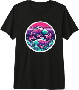 RetroVibe Nostalgia Apparel - Pisces T-Shirt for men