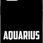 Aquarius Zodiac Sign Novelty Graphic Tees & Cool Designs Case for iPhone 14 - Aquarius Phone Case for men