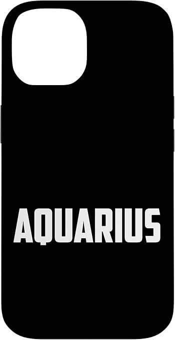 Aquarius Zodiac Sign Novelty Graphic Tees & Cool Designs Case for iPhone 14 - Aquarius Phone Case for men