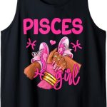 Birthday Queen Women Girls Sneakers Zodiac Outfit - Pisces T-Shirt for men