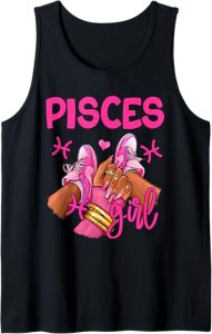 Birthday Queen Women Girls Sneakers Zodiac Outfit - Pisces T-Shirt for men