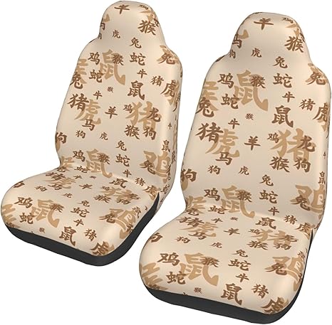 Zodiac Characters Car Seat Cover Protector Front Seats Car Seat Protectors Perfect for Universal Car, Truck, SUV, Sedan Seat Covers, Set of 2 - Aquarius Car Seat Cover for men