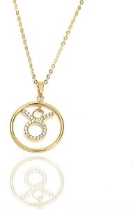 Zodiac Constellation Horoscope Pendant Necklaces Gold Plated Astrology Necklaces for Women Best Gift for birthday Jewelry New Year Mother’s day Christmas wedding - Taurus Products for men