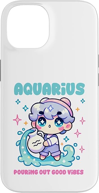 Aquarius Zodiac Sign Outfit for Girls Kids Women Case for iPhone 14 - Aquarius Phone Case for men