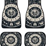 Automotive Floor Mats 4-Piece All-Weather Car Mat Durable and Astrological Sign Non-Slip Floor Mats for Cars, Trucks, SUVs - Virgo Car Floor Mat for men