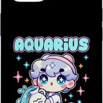 Aquarius Zodiac Sign Outfit for Girls Kids Women Case for iPhone 14 - Aquarius Phone Case for men