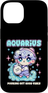 Aquarius Zodiac Sign Outfit for Girls Kids Women Case for iPhone 14 - Aquarius Phone Case for men