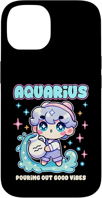 Aquarius Zodiac Sign Outfit for Girls Kids Women Case for iPhone 14 - Aquarius Phone Case for men