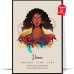 GIFAMI Personalized Constellation Zodiac Aesthetic Wall Art Decorations Birthday Gifts - Leo Canvas for men