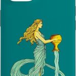 Aquarius Zodiac Sign, Woman with Flowing Water Case for iPhone 14 - Aquarius Phone Case for men