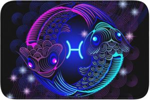 Constellation Zodiac Sign Pisces Bathroom Rugs ，Crystal Velvet Locking Edge Floor Mat, Non-Slip Bathroom Mat for Kitchen Bedroom Bathroom Home Decor 15.7"X23.6" - Pisces Home Decor for men