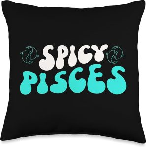 Pisces Zodiac Sign Horoscope Spicy Pisces Throw Pillow - Pisces Pillow for men