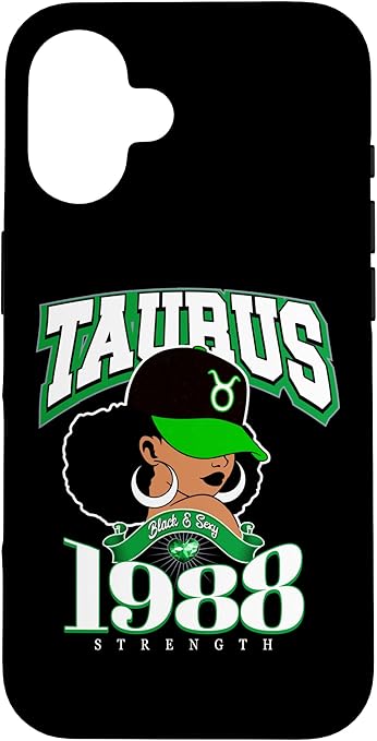 Taurus 1988 Melanin Goddess Astrology Clothing Case for iPhone 16 - Taurus Phone Case for men