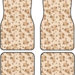 Zodiac Characters Print Car Floor Mats Set of 4 Universal Fit Automotive All-Weather Mats for SUV, Sedan, Van Car Accessories - Virgo Car Floor Mat for men