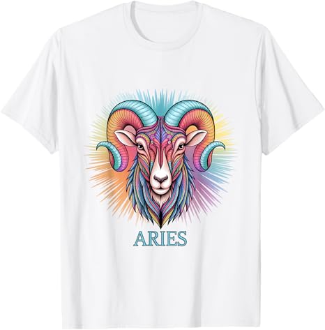 April Birthday Tee Shirts For Women Men Aries Zodiac Sign T-Shirt - Aries T-Shirt for men