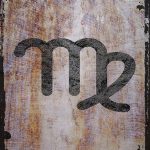 Wall Art Tin Sign Virgo the virgin symbol Aug 23-Sept 22 zodiac sign astrology Beige Home Decor Funny Gift 12 x 8 Inch - Virgo Poster for men