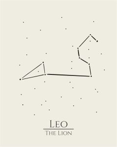 12 Zodiac Signs Wall Art Print, Astrology Decor for Home, Bedroom, Living Room, Office, 8x10 Unframed Poster Print, Leo Horoscope Constellation Design, Celestial and Mystic Aesthetic Gift - Leo Canvas for men