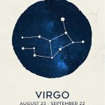 Virgo Zodiac Wall Art Print – 11x14 Unframed Astrology Poster with Constellation Design – Celestial Star Sign Decor for Bedroom, Dorm, or Office – Virgo Birthday Gift for Women or Men. - Virgo Poster for men