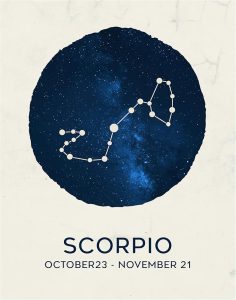 12 Zodiac Signs Wall Art Print, Astrology Decor for Home, Bedroom, Living Room, Office, 11x14 Unframed Poster Print, Scorpio Horoscope Constellation Design, Celestial and Mystic Aesthetic Gift - Scorpio Canvas for men