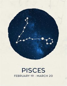 12 Zodiac Signs Wall Art Print, Astrology Decor for Home, Bedroom, Living Room, Office, 11x14 Unframed Poster Print, Pisces Horoscope Constellation Design, Celestial and Mystic Aesthetic Gift - Pisces Canvas for men