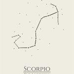 12 Zodiac Signs Wall Art Print, Astrology Decor for Home, Bedroom, Living Room, Office, 8x10 Unframed Poster Print, Scorpio Horoscope Constellation Design, Celestial and Mystic Aesthetic Gift - Scorpio Canvas for men