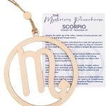 Scorpio Gift for Women,Men, Zodiac Signs with Card and Envelope, Zodiac Gift for Mothers Fathers Day, Birthday Easter Gifts for Women Men - Astrology Constellation Horoscope Gifts - Scorpio Sticker for men